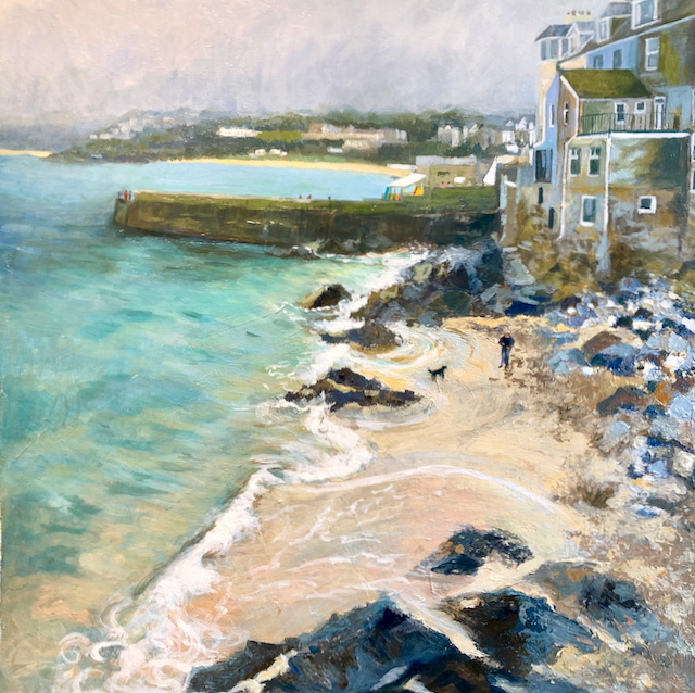 St. Ives, Acrylic on canvas, 61 x 61cm framed, £550